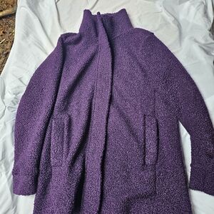 Lands End Cozy Purple Women's Jacket Size 7 . New